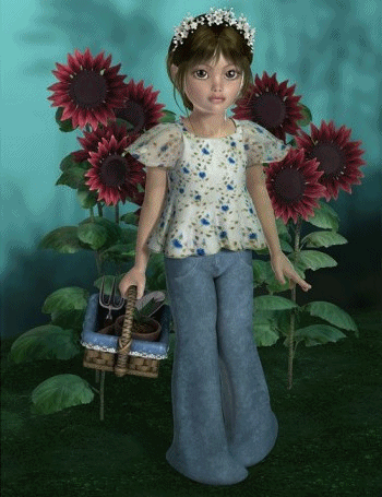 49) PETITE FILLE EN 3D